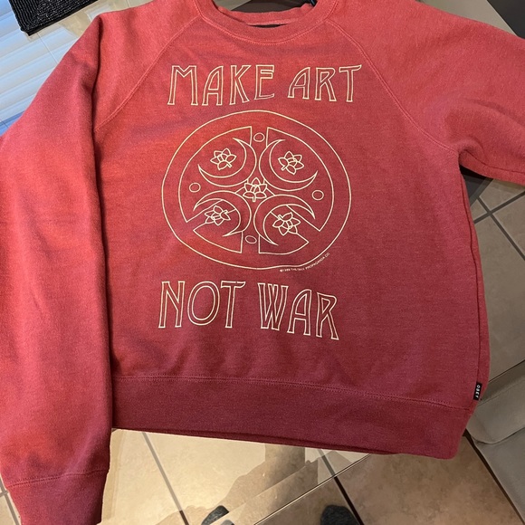 Obey Tops - Make Art Not War Obey Sweatshirt.  Size Extra Small